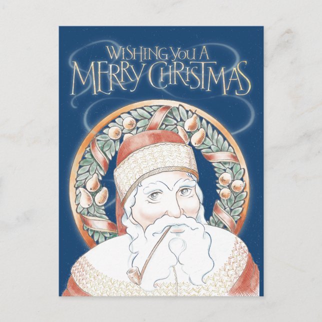 Cartão Postal De Festividades Rua Nicholas (Frente)