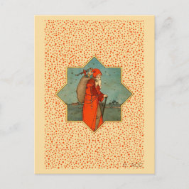 Cartão Postal De Festividades Rua Vintage Red Papai Noel Nicholas