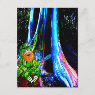 CARTÃO POSTAL DE FESTIVIDADES RUAS. PATRICK DAY LEPRECHAUN E FAIRY
