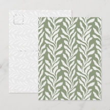 Sage Verde Minimal Moderno Orgânico Algas Marinhas