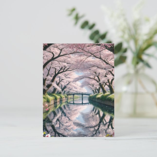 CARTÃO POSTAL DE FESTIVIDADES SAKURA (Em pé/Frente)