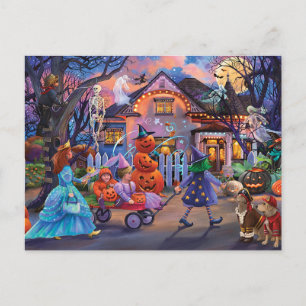 Cartão Postal De Festividades sanduíche feliz