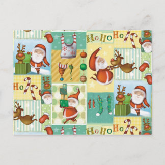 Cartão Postal De Festividades Santa