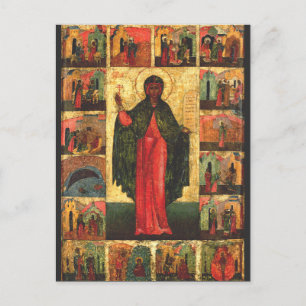 Cartão Postal De Festividades Santa Anastácia a Libertadora Arte Bizantina