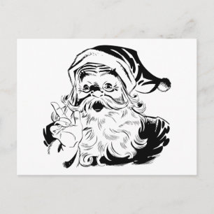 Cartão Postal De Festividades Santa Claus