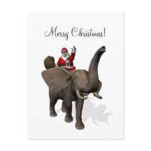 Santa Claus Andando Elefante