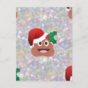Cartão Postal De Festividades santa claus emoji