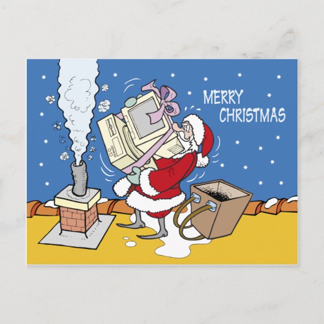 Cartão Postal De Festividades Santa Claus no. 05 (Frente)