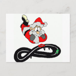 Cartão Postal De Festividades Santa Clause