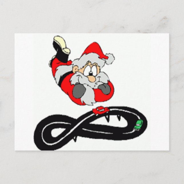 Cartão Postal De Festividades Santa Clause (Frente)