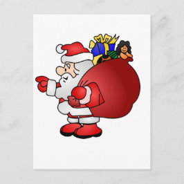 Cartão Postal De Festividades Santa Clause