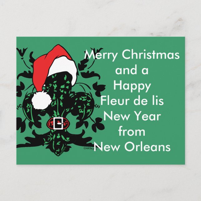 Cartão Postal De Festividades Santa Fleur de lis (Frente)