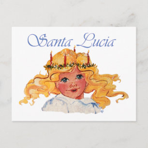 Cartão Postal De Festividades Santa Lúcia
