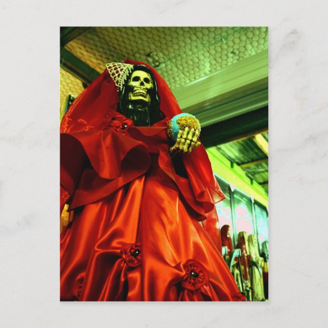 Cartão Postal De Festividades Santa Muerte (Frente)