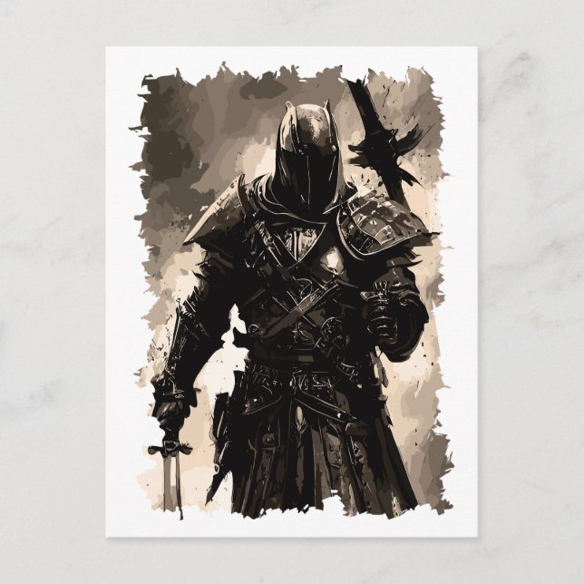 Cartão Postal De Festividades Santa Ordem dos Cavaleiros Templários (Frente)