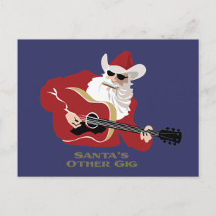 Cartão Postal De Festividades Santa's Other Gig