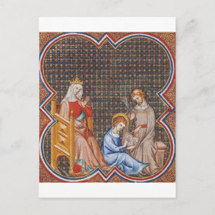 Cartão Postal De Festividades São Luís IX da França Patrono dos Reis Arte