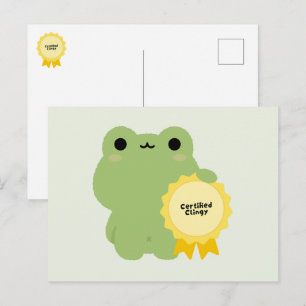 Cartão Postal De Festividades Sapo Grudento Certificado
