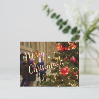 Cartão Postal De Festividades Saudação de Natal bonita