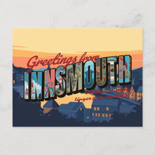 Cartão Postal De Festividades Saudações da Innsmouth