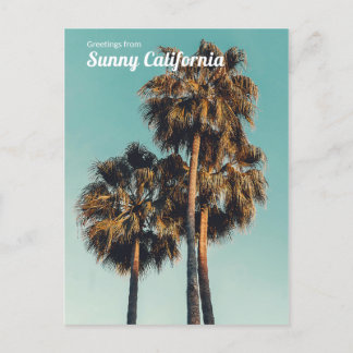 Cartão Postal De Festividades Saudações da Sunny California