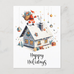 Cartão Postal De Festividades Saudações de feriado