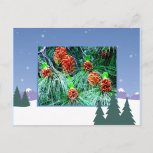Cartão Postal De Festividades Saudações de fim de ano_
