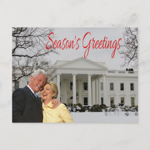 Cartão Postal De Festividades Saudações de Fim de Ano de Bill & Hill