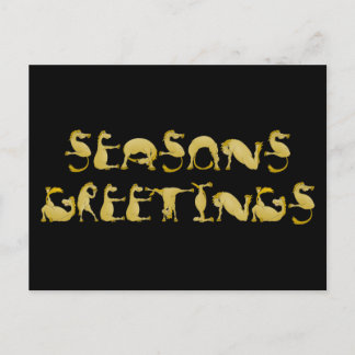 Cartão Postal De Festividades Saudações de temporada flexi pony