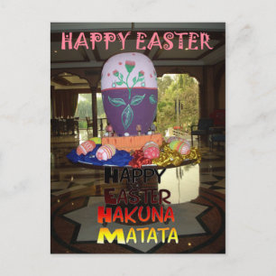 Cartão Postal De Festividades Saudações páscoas e votos de felicidades