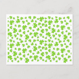 Cartão Postal De Festividades Saudações Sortudas Clover Shamrock