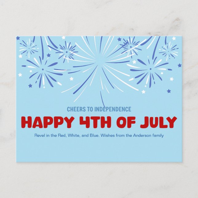 Cartão Postal De Festividades Saúde à independência! (Frente)