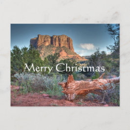 Cartão Postal De Festividades Scenic Sedona, Merry Christmas