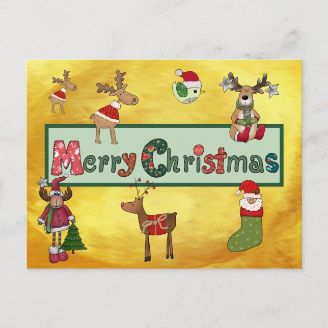 Cartão Postal De Festividades Schöne Weihnachten (Frente)