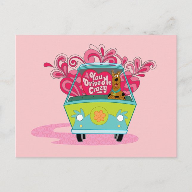 Cartão Postal De Festividades Scooby-Doo - Você Me Deixa Louco (Frente)