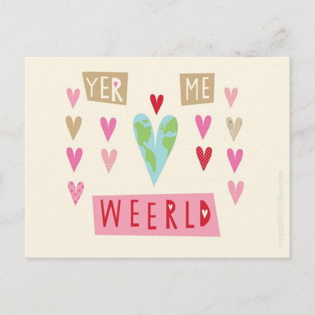 Cartão Postal De Festividades Scouse Valentine Card (Frente)