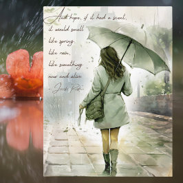 Cartão Postal De Festividades Se a Hope tivesse uma cor de água inspiradora chei