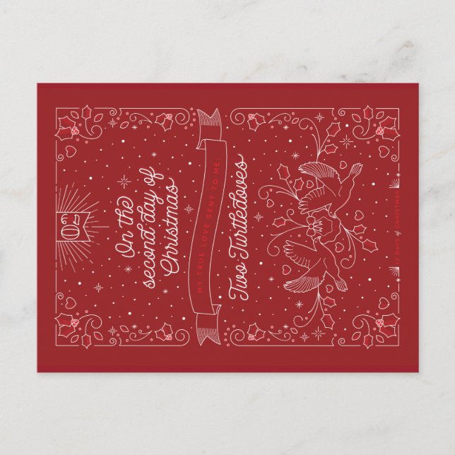 Cartão Postal De Festividades SEGUNDO DIA DE NATAL / Cartão-postal de Natal (Frente)