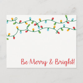 Cartão Postal De Festividades Seja Feliz e Brilhante!