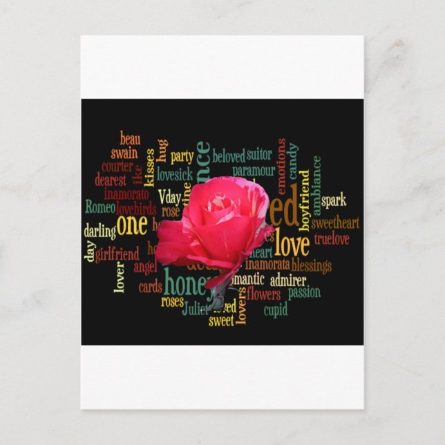 Cartão Postal De Festividades Seja meu feliz Namorados sob o céu azul (Frente)