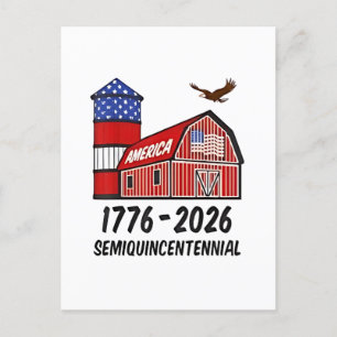Cartão Postal De Festividades Semiquinentenário dos EUA 250º Aniversário 1776-20