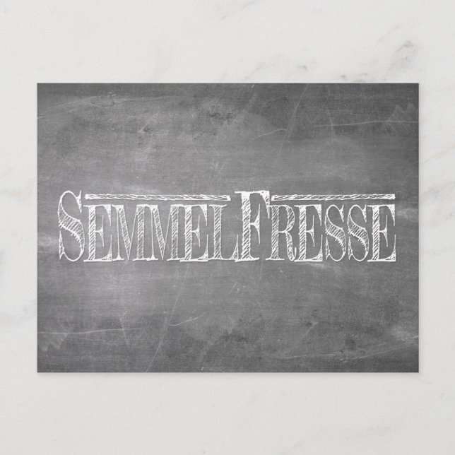 Cartão Postal De Festividades Semmelfresse - weiß (Frente)