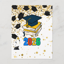 Cartão Postal De Festividades Senior 2026 Graduation Graphic - Educational 