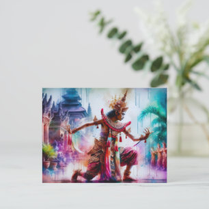 Cartão Postal De Festividades Senja Tari: Dança no Crepúsculo em Bali