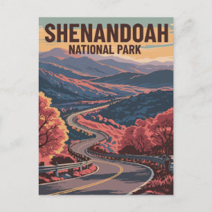 Cartão Postal De Festividades Shenandoah National Park Virginia Wilderness Art