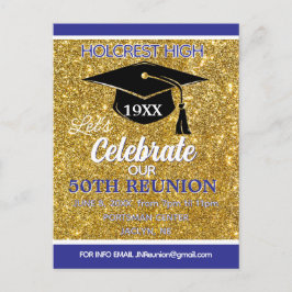 Cartão Postal De Festividades Show stopper Class Reunion invitation post card