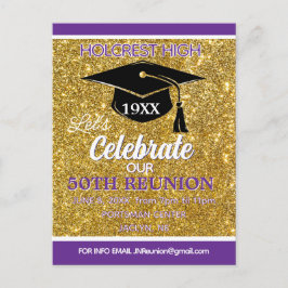 Cartão Postal De Festividades Show stopper Class Reunion invitation post card