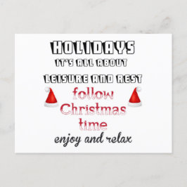 Cartão Postal De Festividades Siga o Natal