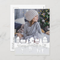 Silhout da Vila Branca de Neve Natal