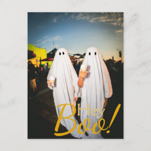 Cartão Postal De Festividades Simples Boo Happy Halloween - Família e amigos Fot